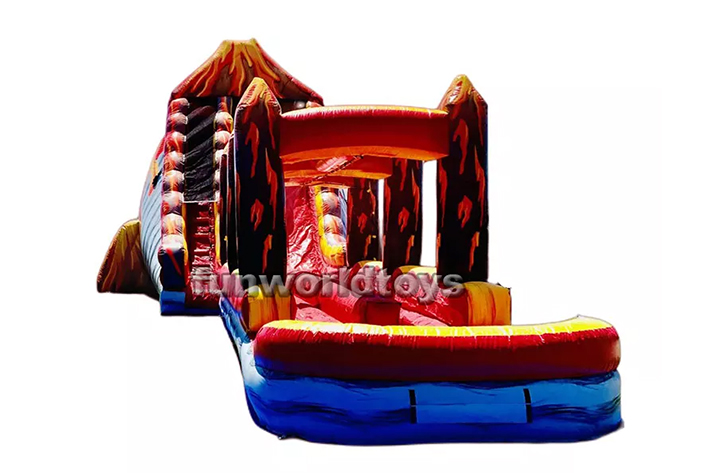 Large long 60ft adult dual lane water slides FWS264