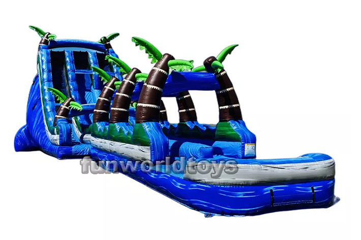 Large long 60ft adult dual lane water slides FWS264