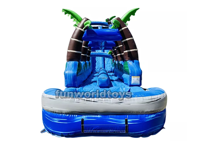 Large long 60ft adult dual lane water slides FWS264