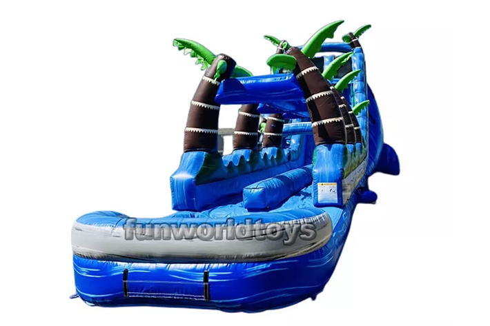 Large long 60ft adult dual lane water slides FWS264