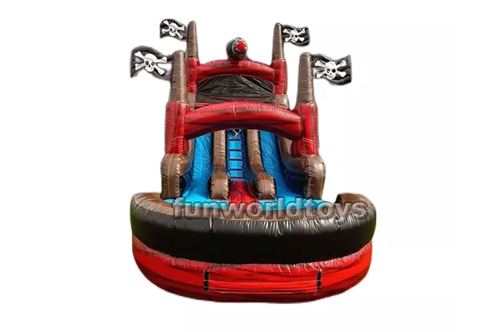 Cheap commercial pirate water slides FWS259