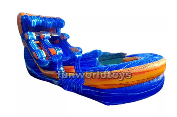 Commercial inflatable wave water slides FWS258