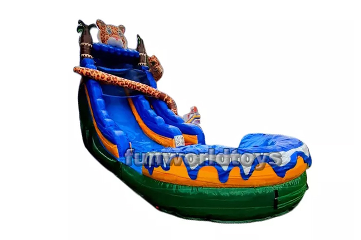 2022 popular style Jaguar inflatable water slides FWS257