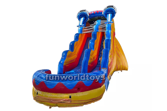 Fun world bucket drop inflatable water slides FWS256