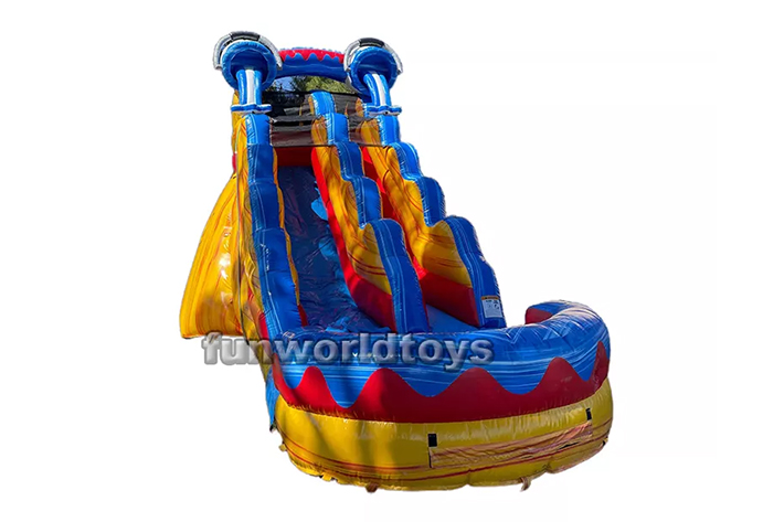 Fun world bucket drop inflatable water slides FWS256