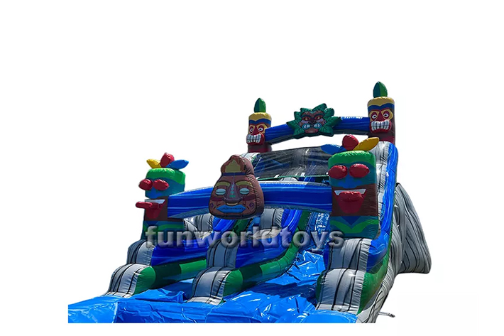 Fun world tiki plunge inflatable water slide FWS252