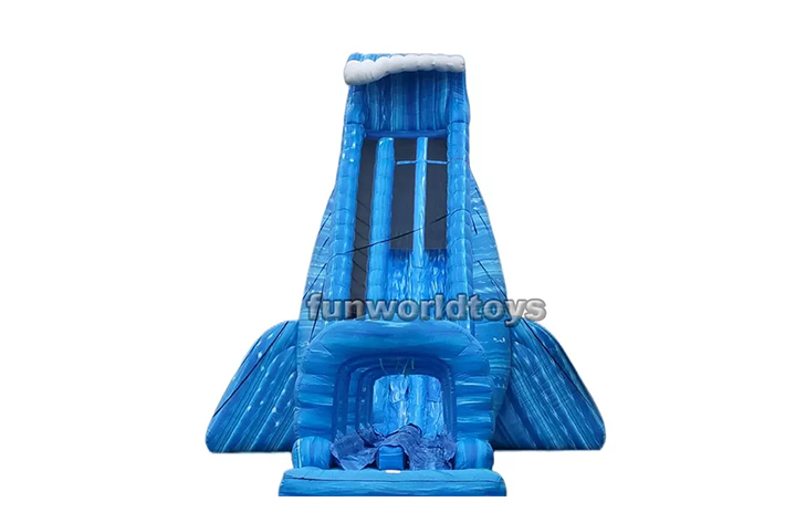 Fun world large long blue crush water slide FWS251