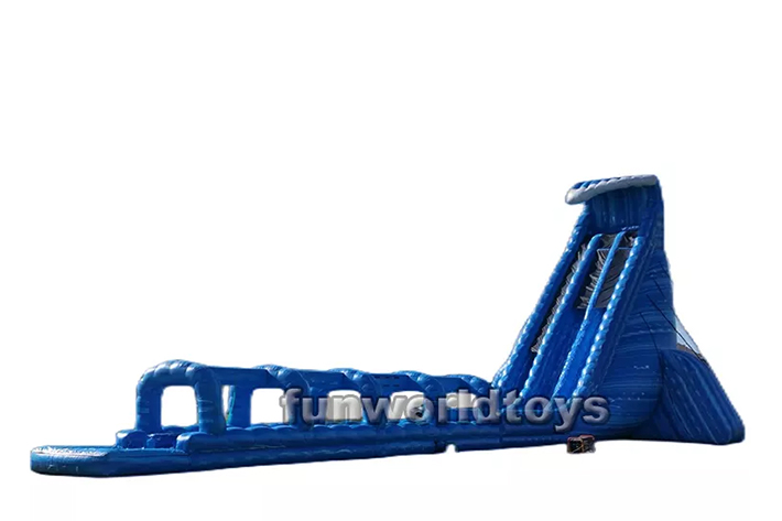 Fun world large long blue crush water slide FWS251