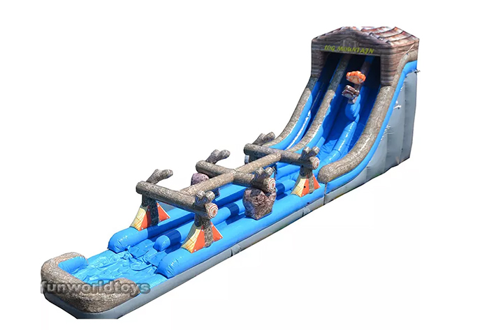 Factory custom Mountain inflatable water slide FWS247