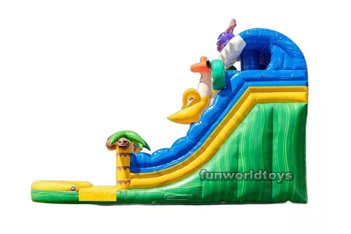 Funny design Caribbean inflatable water slide FWS246