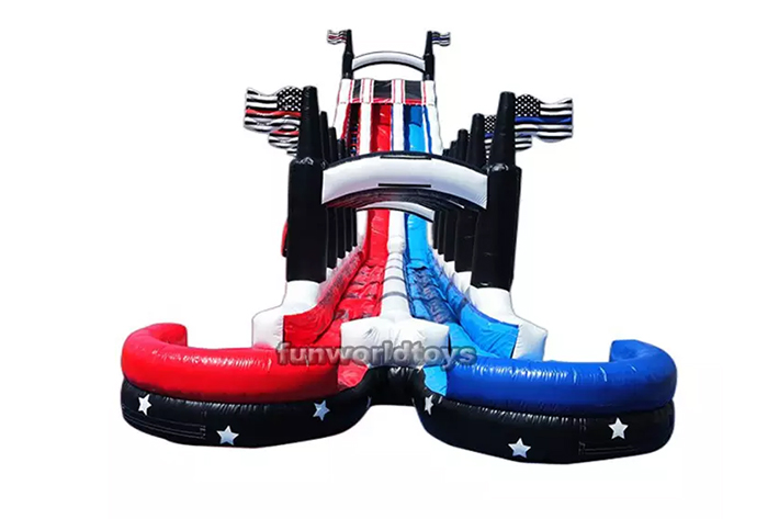 Giant 35ft inflatable grand american water slide FWS243