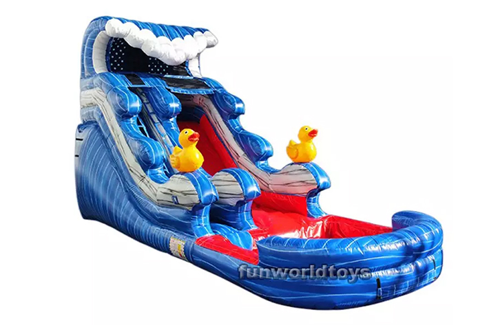 16ft duck inflatable water slide FWS240