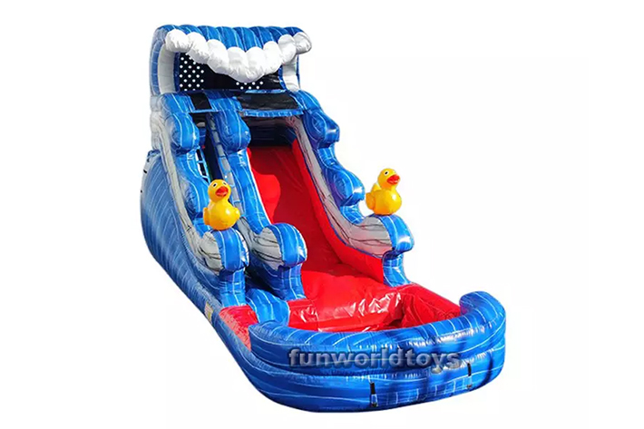 16ft duck inflatable water slide FWS240