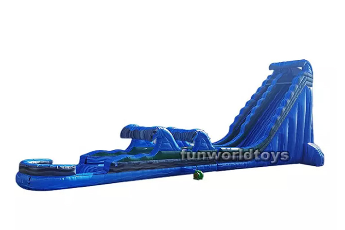 Heavy duty 31ft inflatable long tropical water slides FWS234