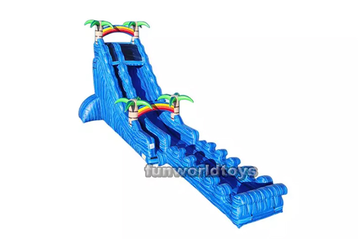 Outdoor kids 22ft  inflatable wave slide FWS227