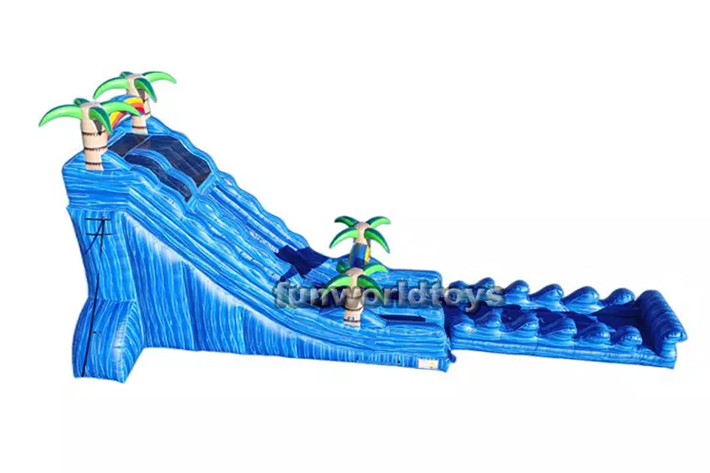 Outdoor kids 22ft  inflatable wave slide FWS227