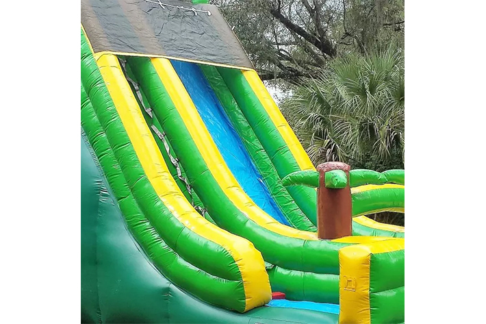 Tropical inflatable big dry slides FWD267