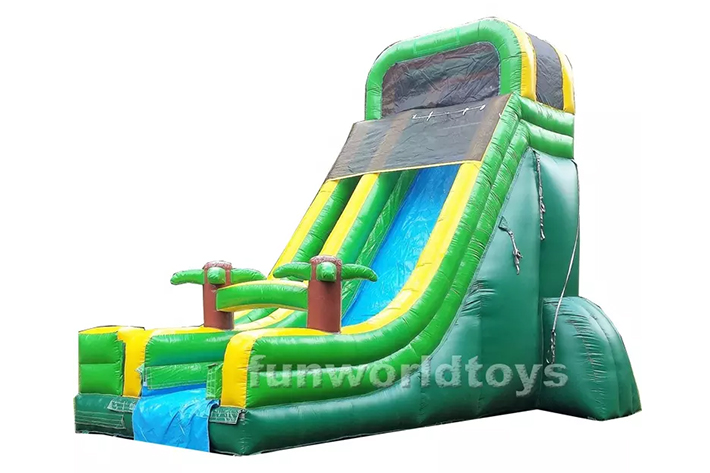 Tropical inflatable big dry slides FWD267