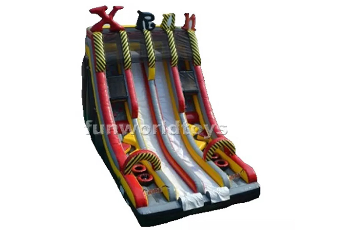 Inflatable X run dry slide FWD228