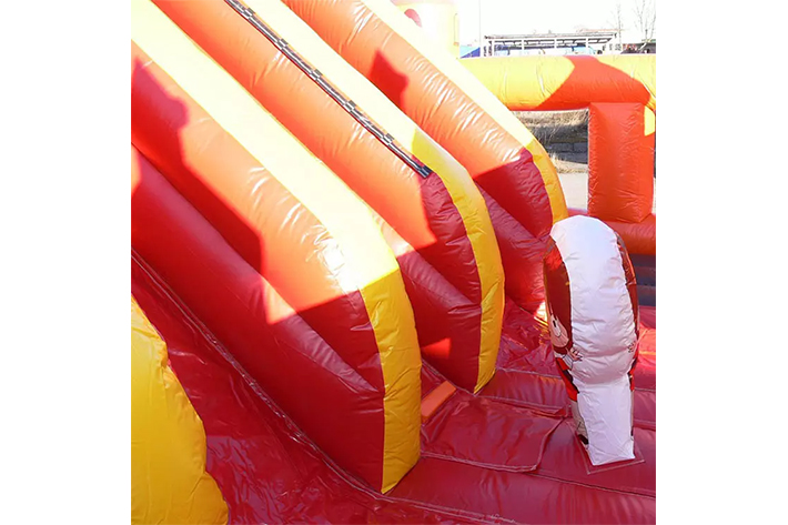 Inflatable dry slide with jumping bouncer FWD266