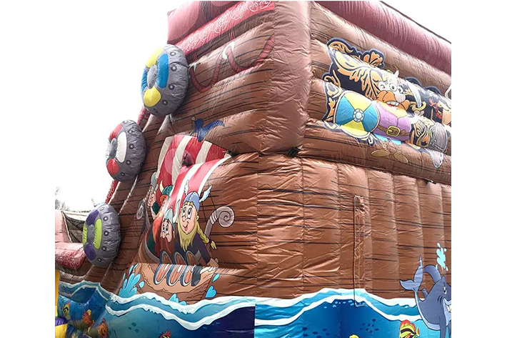 Attractive inflatable viking dry slide FWD261