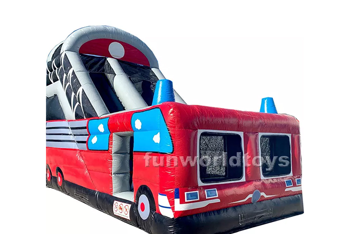 Inflatable trian dry slide FWD259