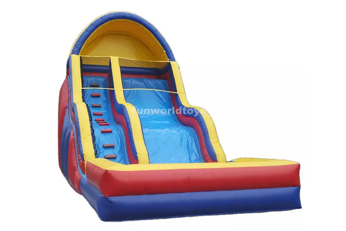 Inflatable dual lane dry slide FWD246