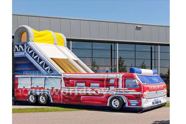 Giant outdoor inflatable fire truck FWD225A