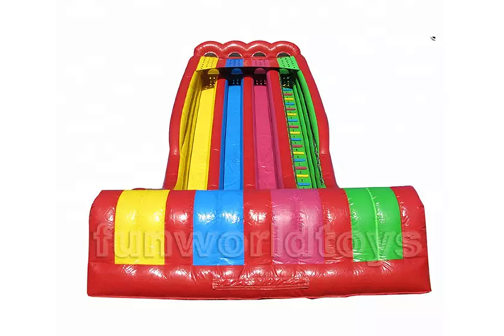 Attractive rainbow inflatable slide FWD215