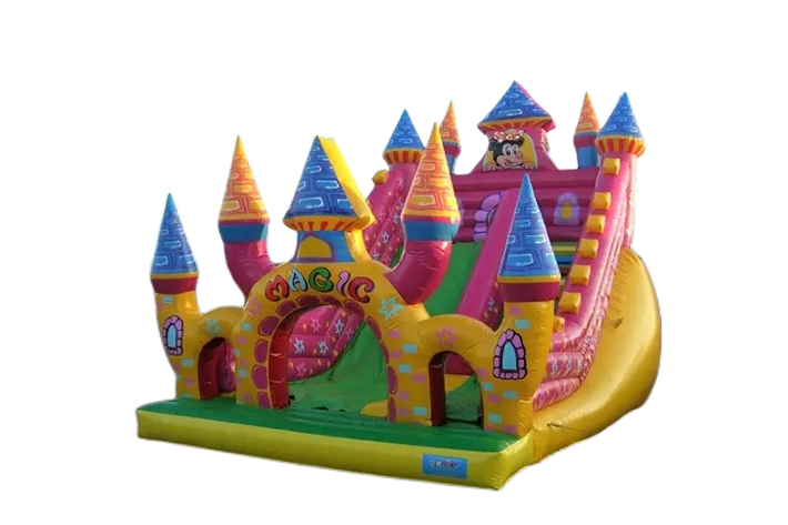 Commercial PVC inflatable magic castle slide FWD229