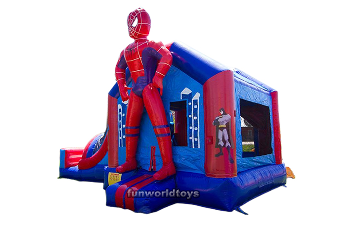 Spiderman bounce house with slide FWZ250