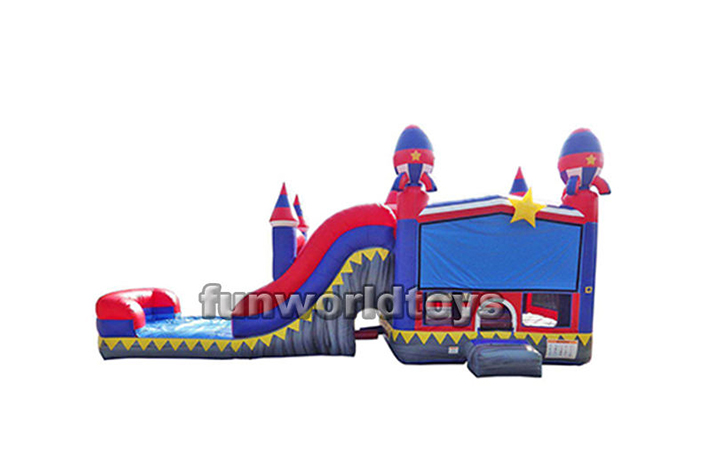 Rocket Bounce water slide combo FWZ248