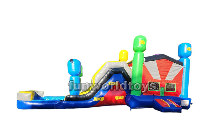 Inflatable Ninja bounce house with slide FWZ247