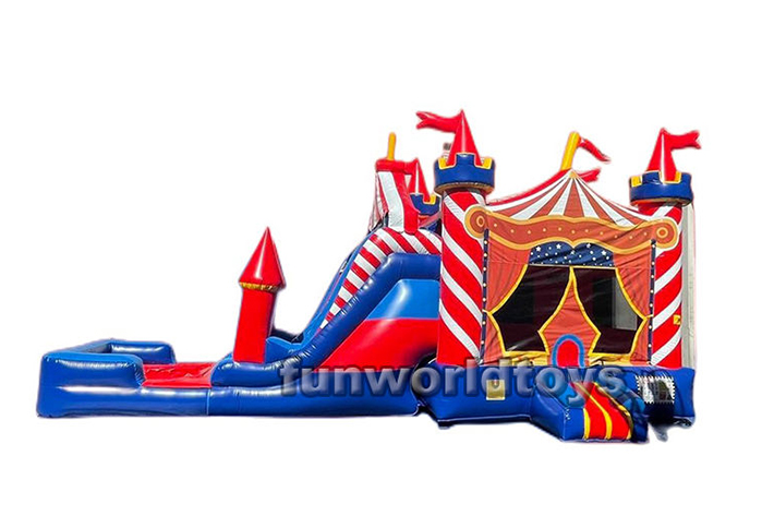 Colorful inflatable dual slide combo FWZ240