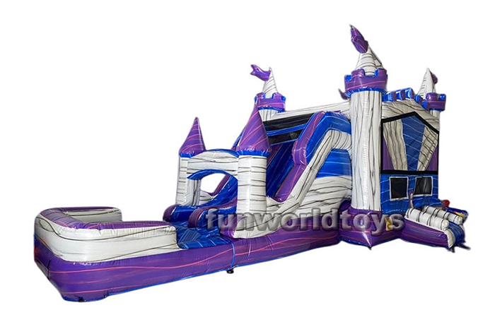 Colorful inflatable dual slide combo FWZ240