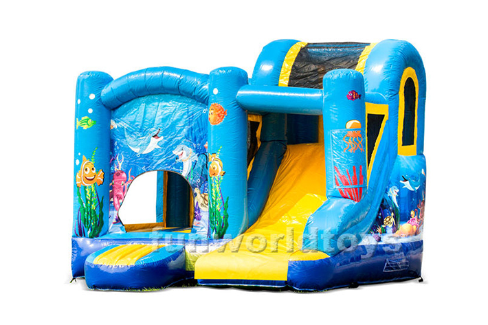 Happy Ocean Bouncy Castle Slide FWZ259