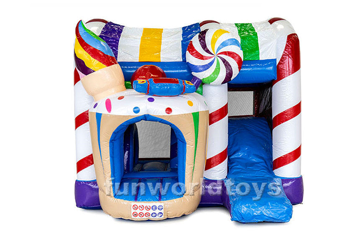 Sweet Inflatable Candy Castle Slide FWZ255