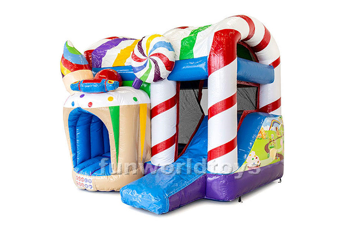 Sweet Inflatable Candy Castle Slide FWZ255
