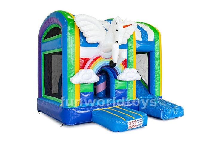 Attractive bounce house slide combo FWZ254