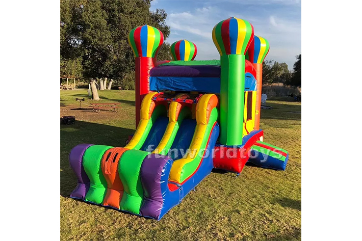 Pink inflatable bounce house FWZ280