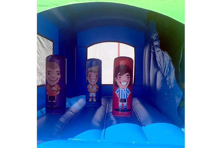 Football bounce house with slide FWZ372