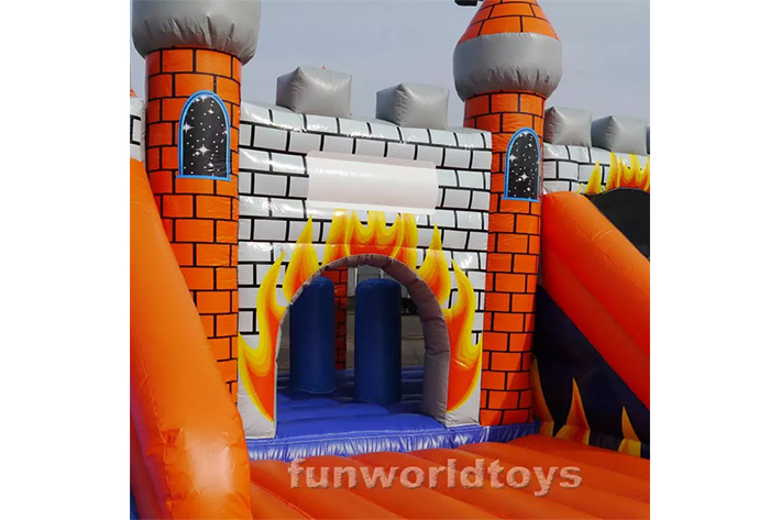 Inflatable bounce house with slide FWZ292