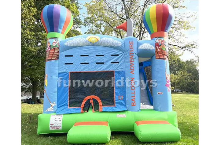 Inflatable balloon bounce house with slide FWZ287