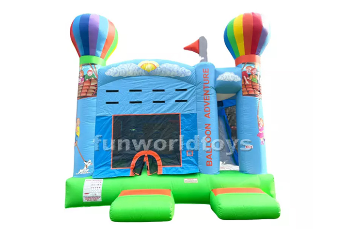 Inflatable balloon bounce house with slide FWZ287