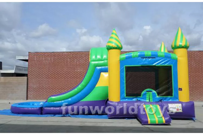 Inflatable water combo bounce house FWZ283