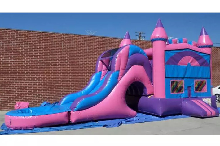 Pink inflatable bounce house combo FWZ310