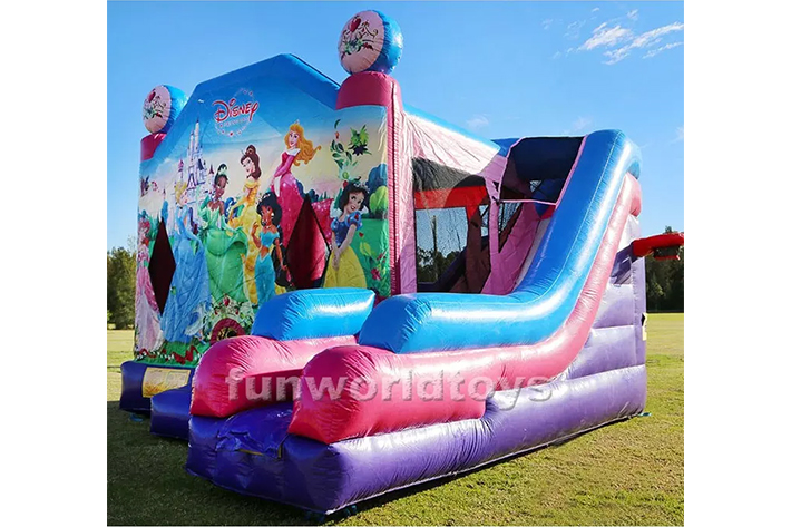 Princess Bounce House With Slide FWZ426