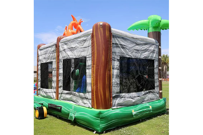 Dinosaur bounce house with inflatable slide FWZ321