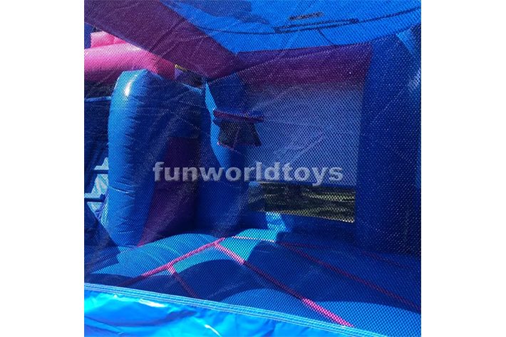 Inflatable moonwalk with slide bounce house FWZ320