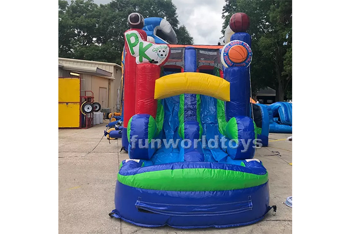 Commercial bounce house with water slide FWZ319